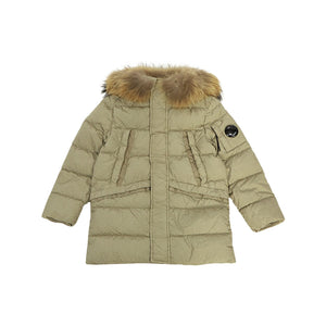 Cp Company Junior M.t.t.n Down Goggle Parka Jacket in Silver Sage