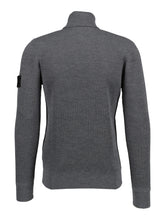 Load image into Gallery viewer, Stone Island Turtle Neck Ribbed Wool Sweatshirt Grey
