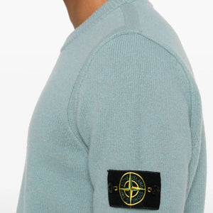 Stone Island Knit Wool Sweatshirt 508A3 Grig Verd