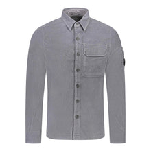 Load image into Gallery viewer, Cp Company Corduroy Button Up Shirt in Excalibur Grey
