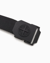 Load image into Gallery viewer, Stone Island Compass Logo Cinch Belt Black
