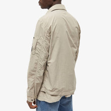 Load image into Gallery viewer, Cp Company Flatt Nylon Full Zip Overshirt In Beige
