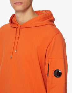 Cp Company Light Fleece Lens Overhead Hoodie In Harvest Pumpkin (Pre-Order: Due Approx. 28th Feb)