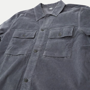 Cp Company Velluto Heavy Lens Shirt in Excalibur Grey