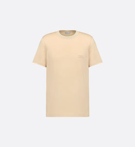 Dior Slim Fit Icons Short Sleeve T-Shirt In Beige