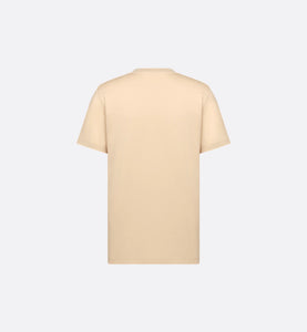 Dior Slim Fit Icons Short Sleeve T-Shirt In Beige