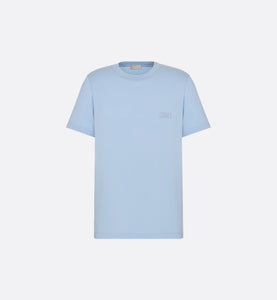 Dior Slim Fit Icons Short Sleeve T-Shirt In Baby Blue