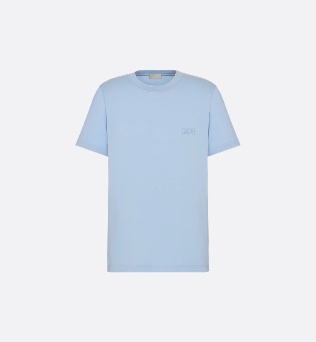 Dior Slim Fit Icons Short Sleeve T-Shirt In Baby Blue