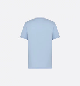 Dior Slim Fit Icons Short Sleeve T-Shirt In Baby Blue