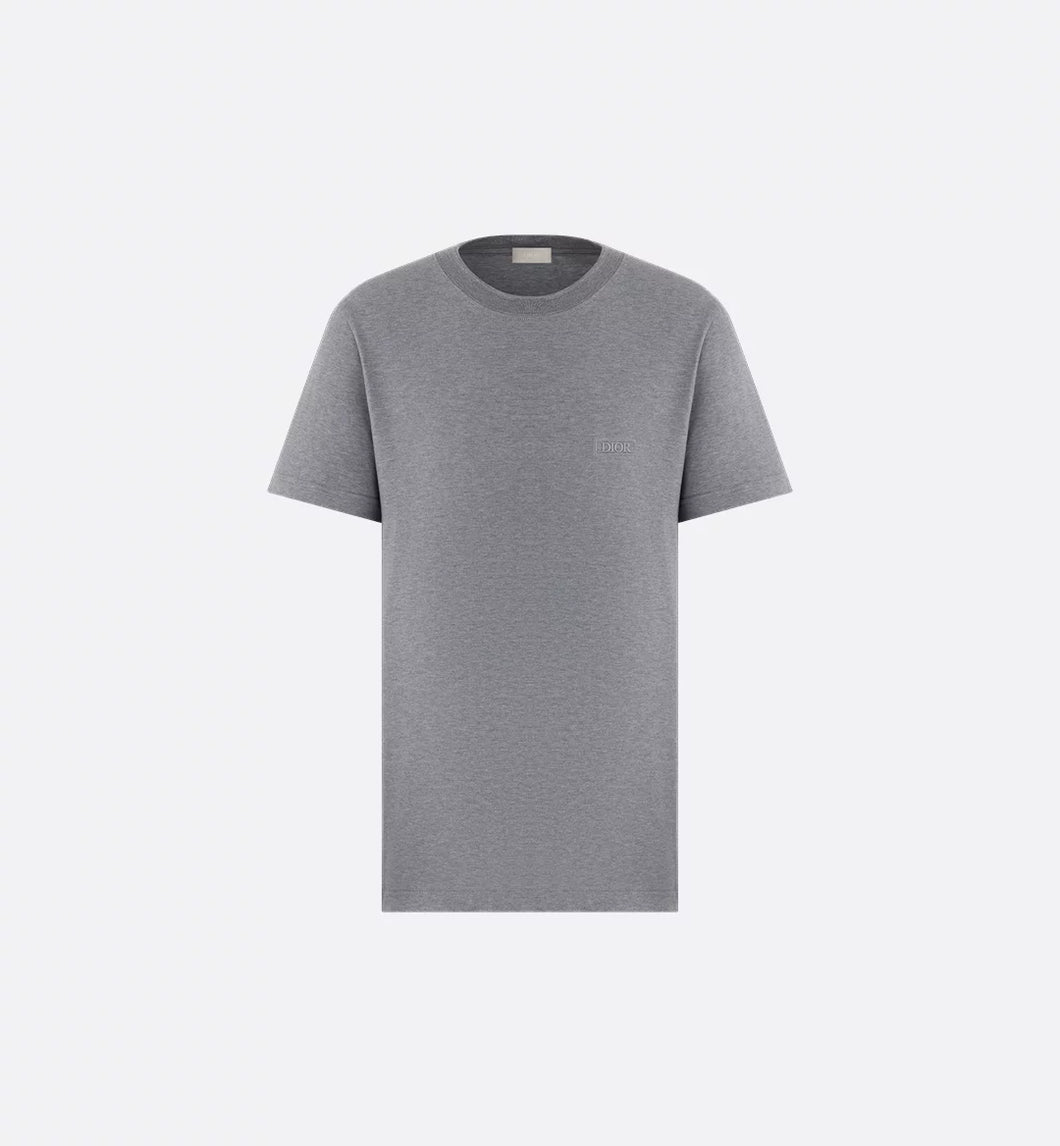 Dior Slim Fit Icons Short Sleeve  T-Shirt In Grey