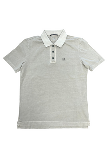 Cp Company Regular Fit Polo Shirt In 301A Flint Grey