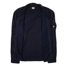 Load image into Gallery viewer, Cp Company Taylon L Chrome Lens Full Zip Shirt Navy
