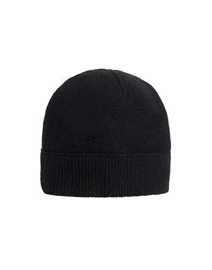 Stone Island Wool Beanie In Black