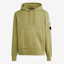 Load image into Gallery viewer, Cp Company Garment Dyed Overhead Lens Hoodie In Green Olive (Pre-Order: Due Approx. 28th Feb)
