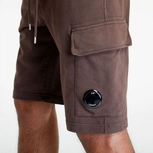 Cp Company Light Fleece Lens Shorts Bracken Brown (Pre-Order: Due Approx. 28th Feb)