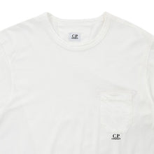 Load image into Gallery viewer, Cp Company Resist Dyed Pocket Logo T-Shirt 182A White
