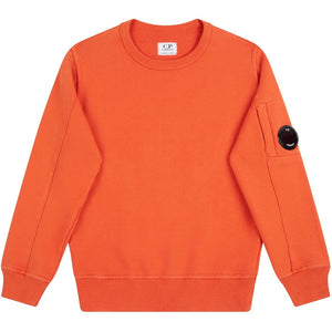 Cp Company Junior Lens Sweatshirt In Harvest Pumpkin