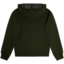 Load image into Gallery viewer, Cp Company Junior Goggle Full Zip Hoodie In Ivy Green
