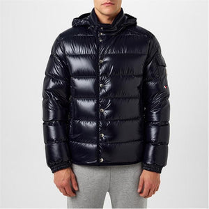 Moncler Gourette Down Jacket In Navy