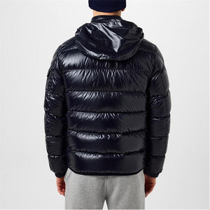 Moncler Gourette Down Jacket In Navy