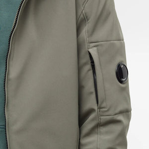 Cp Company A/W Lens Soft Shell Jacket in Thyme