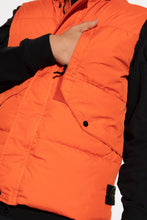 Load image into Gallery viewer, Stone Island Garment Dyed Crinkle Reps Gilet In Orange
