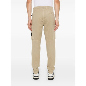 Stone Island Re-T Cargo Pants In Stucco