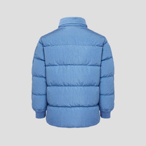 Cp Company Junior Lens M.T.T.N Down Jacket With Foldaway Hood in Infinity Blue