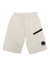 Load image into Gallery viewer, Cp Company Junior Stretch Gabardine Bermuda Cargo Shorts White
