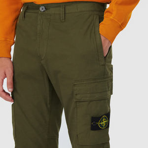 Stone Island Skinny Fit Cargo Pants Olive