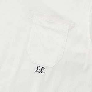 Cp Company Resist Dyed Pocket Logo T-Shirt 182A White