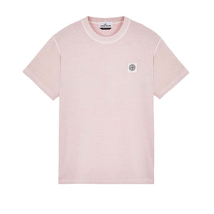 Stone Island Organic Cotton T Shirt In Pink