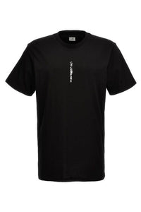 Cp Company Vertical Logo T-Shirt In Black