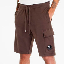 Load image into Gallery viewer, Cp Company Light Fleece Lens Shorts Bracken Brown (Pre-Order: Due Approx. 28th Feb)
