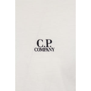 Cp Company 30/1 Jersey Goggle Logo T-Shirt in White