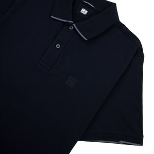 Cp Company Metropolis Series Striped Polo Shirt In Navy (Pre-Order: Due Approx. 28th Feb)