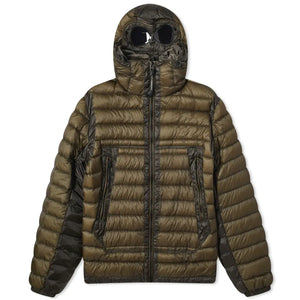 Cp Company D.D Shell Goggle Jacket In Olive Night