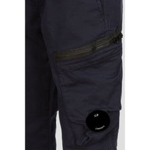 Load image into Gallery viewer, Cp Company Junior Stretch Gabardine Lens Cargo Pants in Navy
