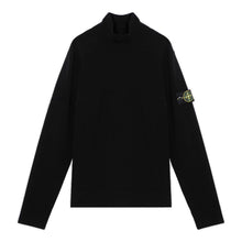 Load image into Gallery viewer, Stone Island Light Knit Roll Neck Sweatshirt 525C4 Black
