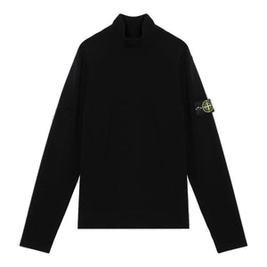 Stone Island Light Knit Roll Neck Sweatshirt 525C4 Black