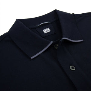 Cp Company Metropolis Series Striped Polo Shirt In Navy (Pre-Order: Due Approx. 28th Feb)