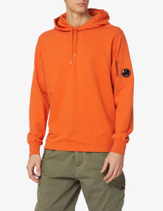 Cp Company Light Fleece Lens Overhead Hoodie In Harvest Pumpkin (Pre-Order: Due Approx. 28th Feb)