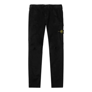 Stone Island Skinny Fit Cargo Pants In Black