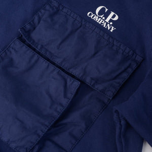 Cp Company Pocket Logo T-Shirt 315A Medieval Blue