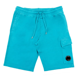 Cp Company Light Fleece Lens Shorts Tile Blue (Pre-Order: Due Approx. 28th Feb)