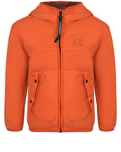 Load image into Gallery viewer, Cp Company Junior Cr-L 011 Garment Dyed Goggle Jacket In Harvest Pumpkin
