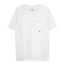 Load image into Gallery viewer, Cp Company Resist Dyed Pocket Logo T-Shirt 182A White
