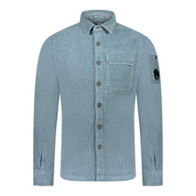 Load image into Gallery viewer, Cp Company Corduroy Button Up Shirt in Orion Blue
