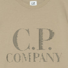 Load image into Gallery viewer, Cp Company Large Logo T-Shirt In Cobblestone
