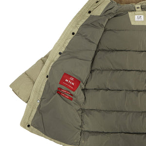 Cp Company Junior M.t.t.n Down Goggle Parka Jacket in Silver Sage